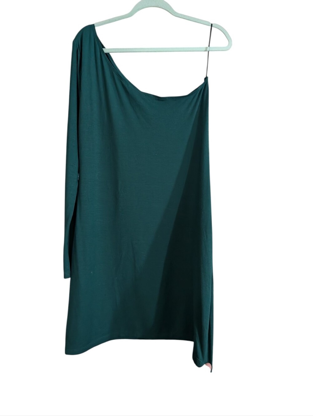 Reformation Emerald Green One-Shoulder Dress NWT XL - Picture 3 of 7